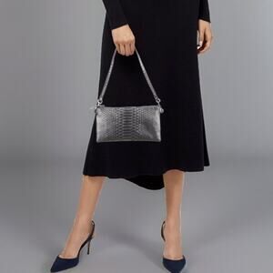 Devi Kroell Metallic Python Shoulder Bag